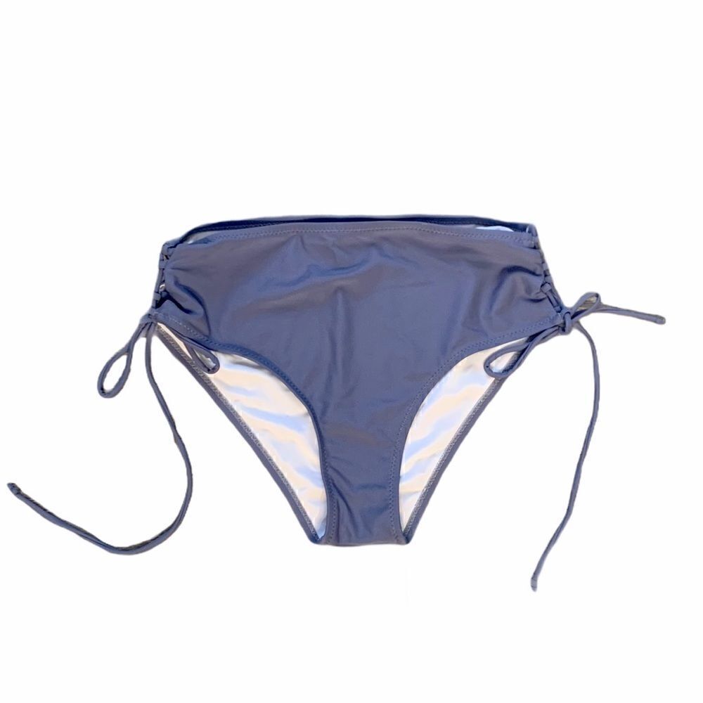 CupShe High Waisted Bikini Bottoms w Lace Up Ties